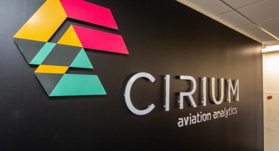 Smooth take-off for Cirium as it navigates aviation themed workspace branding