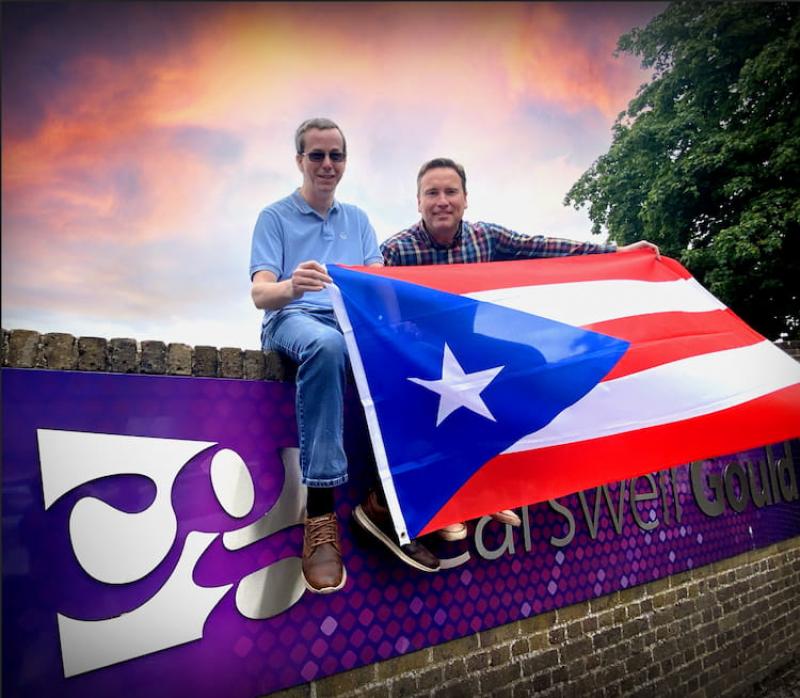 Carswell_Gould_new_team_members_Lee_Martin_James_Nethersole_Puerto_Rico_flag_client_Zenus_Bank.